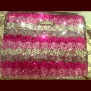 Pink Grey and Silver Ipad/Case Tech Accessory